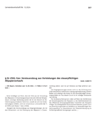 Dokument § 2b UStG; hier: Vorsteuerabzug aus Vorleistungen des steuerpflichtigen Altpapierverkaufs
