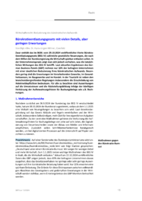 Dokument Bürokratieentlastungsgesetz mit vielen Details, aber geringen Erwartungen