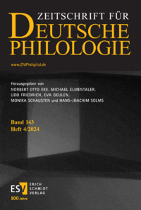 Dokument Zeitschrift für deutsche Philologie Ausgabe 04 2024