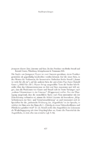 Dokument Jeongseon Hyeon: Zeit, Literatur und Sinn. Zu den Poetiken von Botho Straus und Rainald Goetz