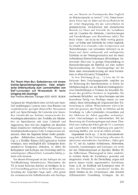 Dokument Thi Thanh Hien Bui: Selbstlernen mit einem Online-Sprachlernprogramm. Eine empirische Untersuchung zum Lernverhalten von DaF-Lernenden auf Niveaustufe A1 beim Umgang mit  Duolingo 