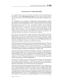 Vorwort zur 5. Lieferung 2024