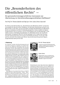 Dokument Die „Besonderheiten des öffentlichen Rechts“