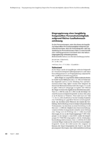 Dokument Eingruppierung eines langjährig freigestellten Personalratsmitglieds aufgrund fiktiver Laufbahnnachzeichnung
