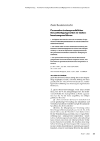Dokument Personalvertretungsrechtliches Benachteiligungsverbot in Stellenbesetzungsverfahren