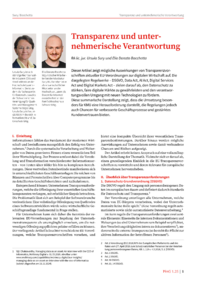 Dokument Transparenz und unternehmerische Verantwortung