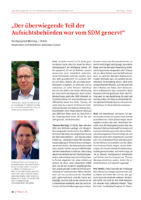 Dokument „Der überwiegende Teil der Aufsichtsbehörden war vom SDM genervt“