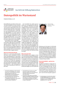 Dokument Datenpolitik im Wartestand