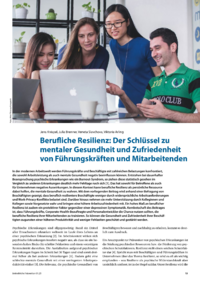 Dokument Berufliche Resilienz: Der Schlüssel zu mentaler Gesundheit und Zufriedenheit von Führungskräften und Mitarbeitenden