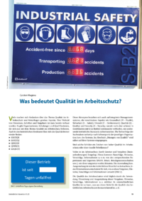 Dokument Was bedeutet Qualität im Arbeitsschutz?