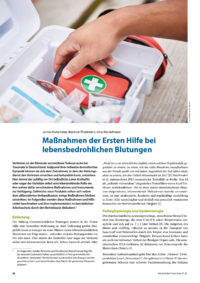 Dokument Maßnahmen der Ersten Hilfe bei lebensbedrohlichen Blutungen