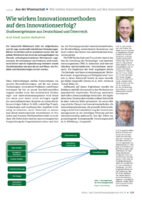Dokument Wie wirken Innovationsmethoden auf den Innovationserfolg?