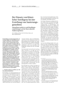 Dokument Der Einsatz von Künstlicher Intelligenz bei der Erstellung von Sanierungsgutachten
