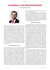 Dokument Urheberrecht und Drohnenaufnahmen