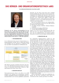Dokument Das Bürger- und Organisationenpostfach (eBO)
