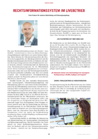 Dokument Rechtsinformationssystem im Livebetrieb