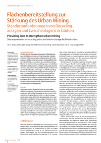 Dokument Fl&auml;chenbereitstellung zur St&auml;rkung des Urban Mining