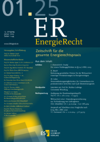 Dokument ER EnergieRecht Ausgabe 01 2025
