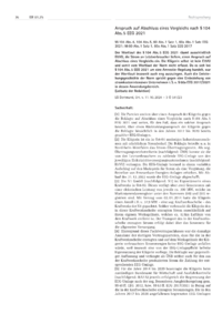 Dokument Anspruch auf Abschluss eines Vergleichs nach § 104 Abs. 5 EEG 2021