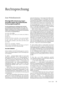 Dokument Dienstgradherabsetzung wegen Verstoßes gegen die nachwirkende Verfassungstreuepflicht