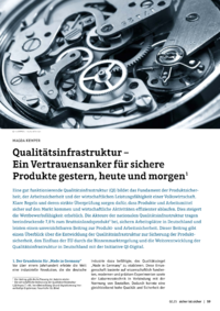 Dokument Qualitätsinfrastruktur – Ein Vertrauensanker für sichere Produkte gestern, heute und morgen