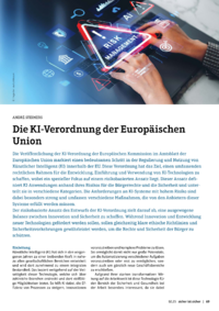 Dokument Die KI-Verordnung der Europäischen Union