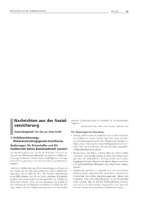 Dokument Nachrichten aus der Sozialversicherung