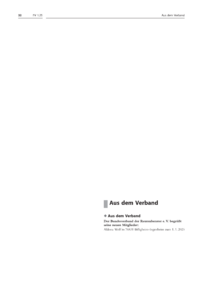 Dokument Aus dem Verband