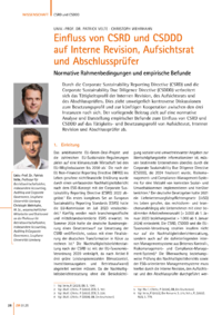 Dokument Einfluss von CSRD und CSDDD auf Interne Revision, Aufsichtsrat und Abschlussprüfer