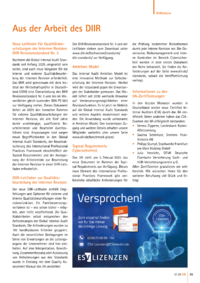 Dokument Aus der Arbeit des DIIR