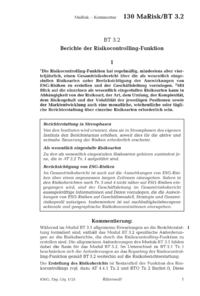 Dokument BT 3.2 Berichte der Risikocontrolling-Funktion