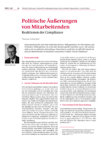 Dokument Politische Äußerungen von Mitarbeitenden
