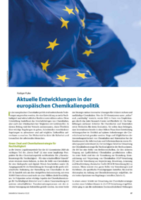 Dokument Aktuelle Entwicklungen in der europäischen Chemikalienpolitik