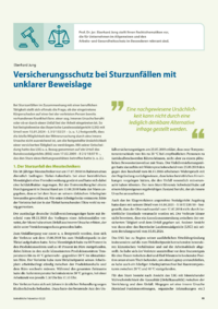 Dokument Versicherungsschutz bei Sturzunfällen mit unklarer Beweislage