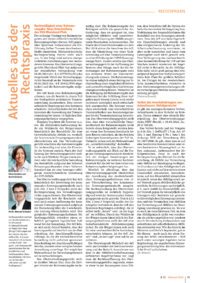 Dokument Aktuelles aus der Rechtspraxis