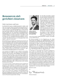 Dokument Ressourcen zielgerichtet einsetzen