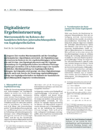 Dokument Digitalisierte Ergebnissteuerung
