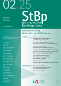 Dokument Die steuerliche Betriebsprüfung Ausgabe 02 2025