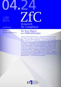 Dokument Zeitschrift für Compliance (ZfC) Ausgabe 04 2024
