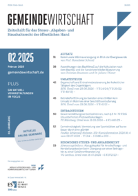 Dokument Zeitschrift Gemeindewirtschaft (GW) Ausgabe 02 2025