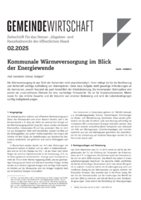 Dokument Kommunale Wärmeversorgung im Blick der Energiewende