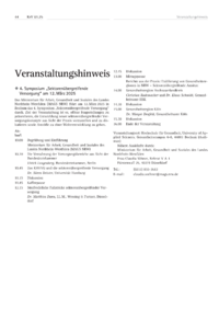 Dokument 4. Symposium „Sektorenübergreifende Versorgung“ am 12. März 2025