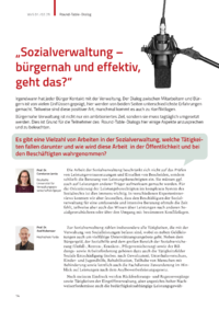 Dokument „Sozialverwaltung – bürgernah und effektiv, geht das?“