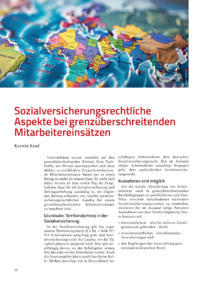 Dokument Sozialversicherungsrechtliche Aspekte bei grenzüberschreitenden Mitarbeitereinsätzen