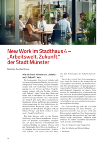 Dokument New Work im Stadthaus 4 – „Arbeitswelt. Zukunft.“ der Stadt Münster