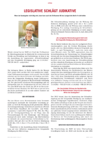 Dokument Legislative schlägt Judikative