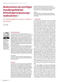 Dokument Bodenschutz als wichtiges Handlungsfeld bei Klimafolgenanpassungsmaßnahmen