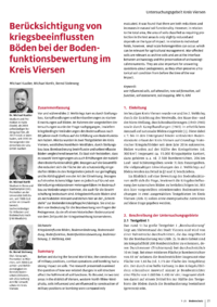 Dokument Berücksichtigung von kriegsbeeinflussten Böden bei der Bodenfunktionsbewertung im Kreis Viersen
