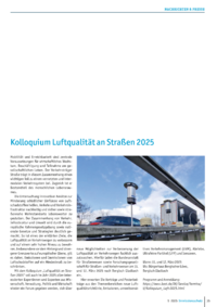 Dokument Kolloquium Luftqualität an Straßen 2025