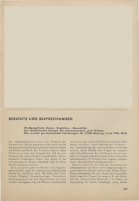 Dokument Wolfgang Koch: Kasus – Kognition – Kausalität. Zur semantischen Analyse der instrumentalen „mit“-Phrase.
